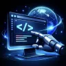 AI web development icon